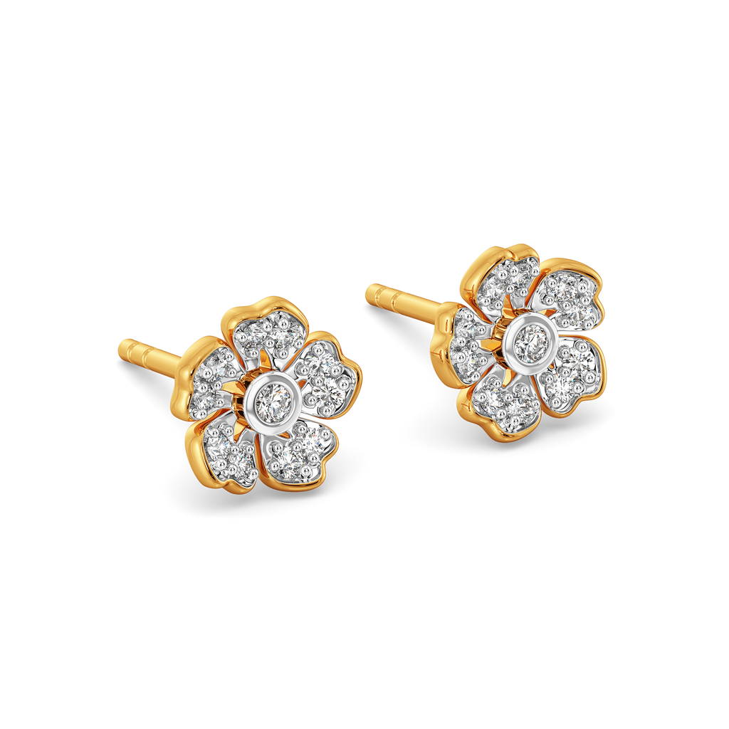Little Flower Power Diamond Earrings