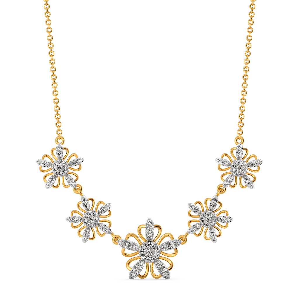 Blossoming With Beauty Diamond Necklaces