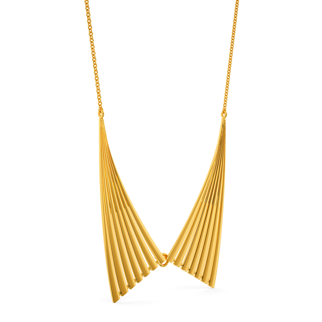 Long Fin Gold Necklaces