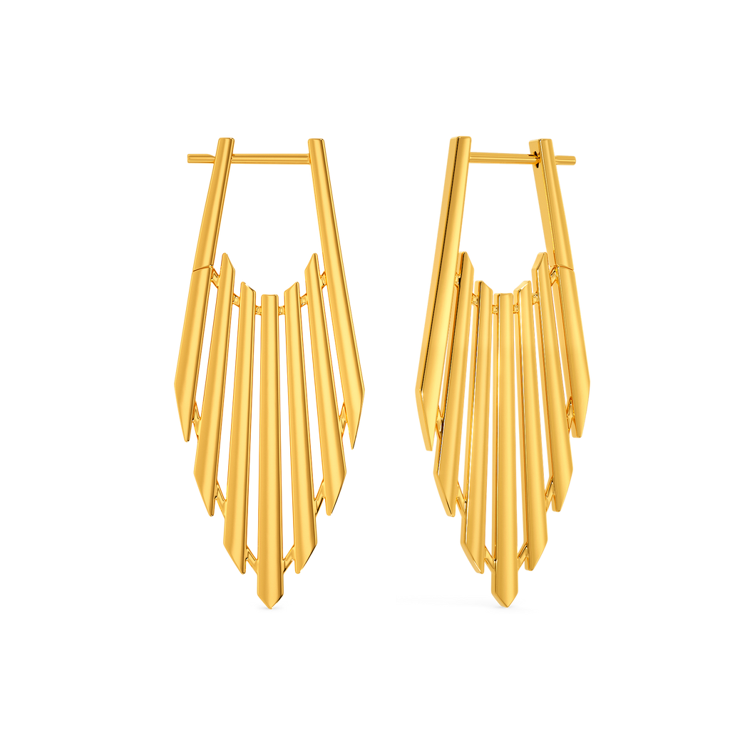 Spread Out Gold Earrings