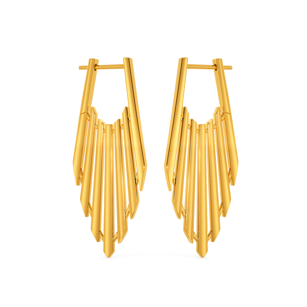 Spread Out Gold Earrings