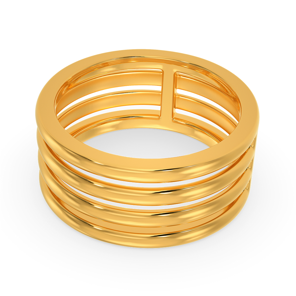 Flowed Gold Rings alternate view 3