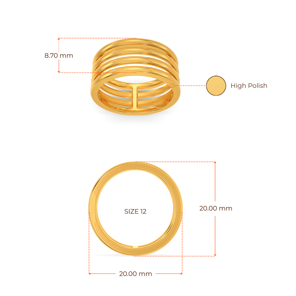 Flowed Gold Rings image