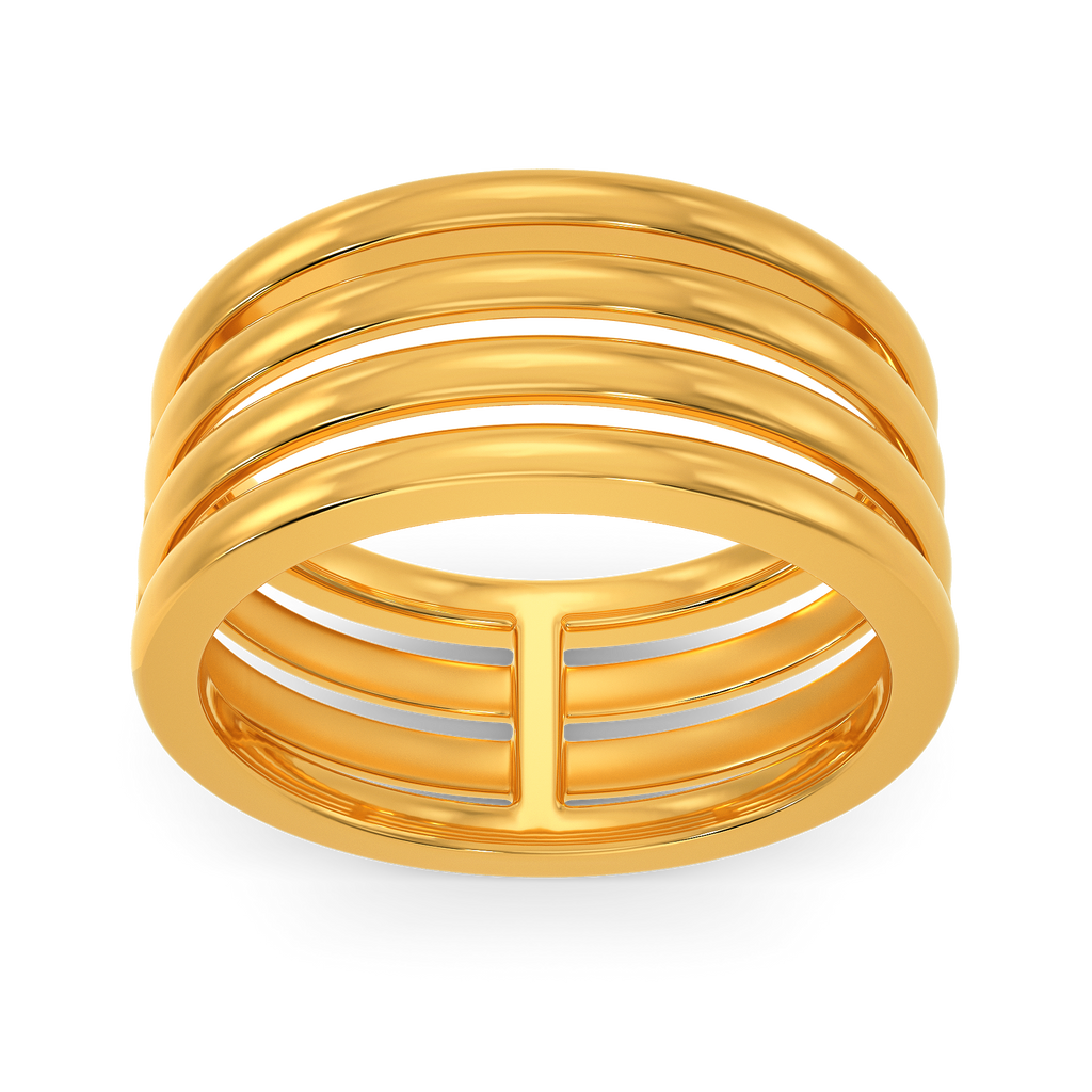 Flowed Gold Rings image