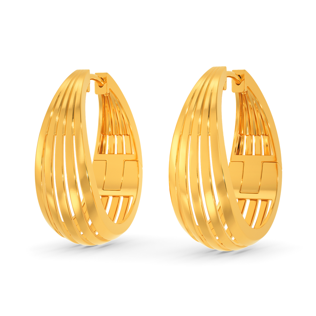 Some Extra Drama Gold Earrings