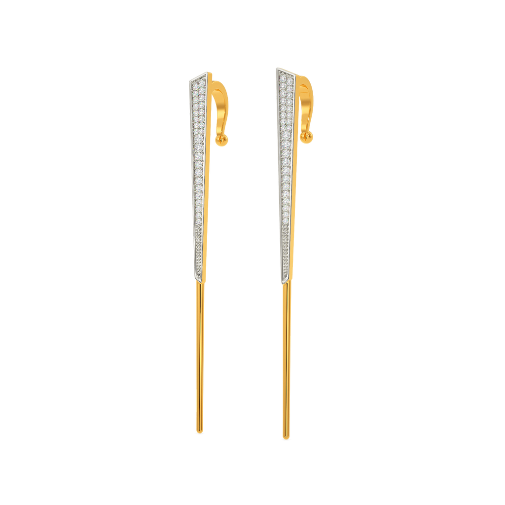 Trail Down Diamond Earrings