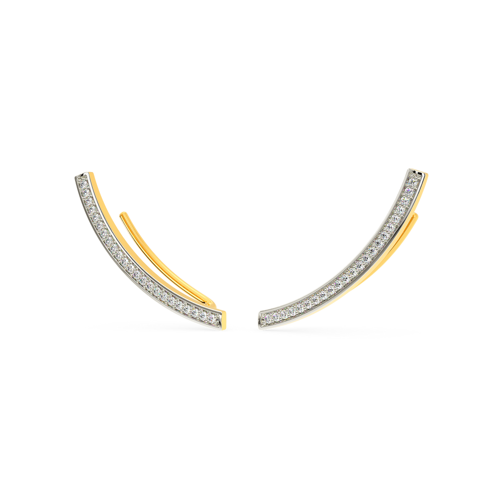 Flow Trail Diamond Earrings