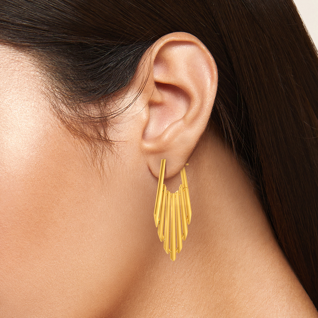 Spread Out Gold Earrings