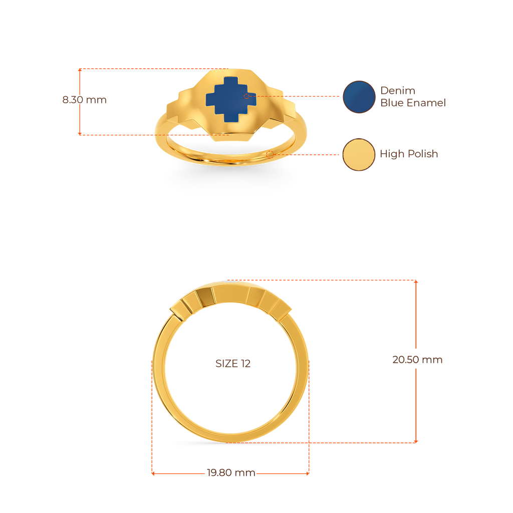 Denim Jazz Gold Rings image