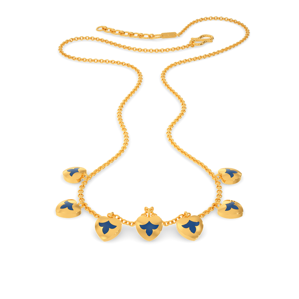 Dynamic Hearts Gold Necklaces