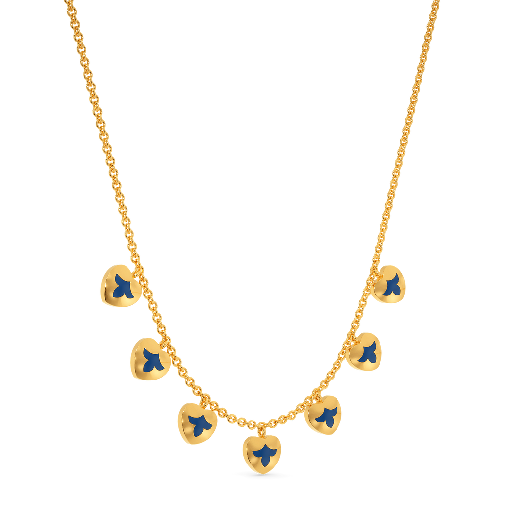 Dynamic Hearts Gold Necklaces