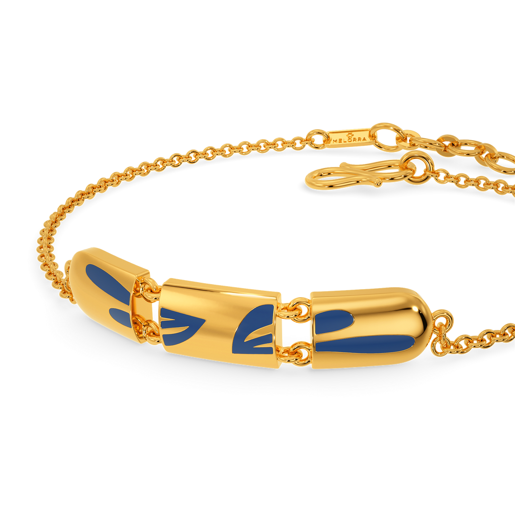 Up A Nottch Gold Bracelets