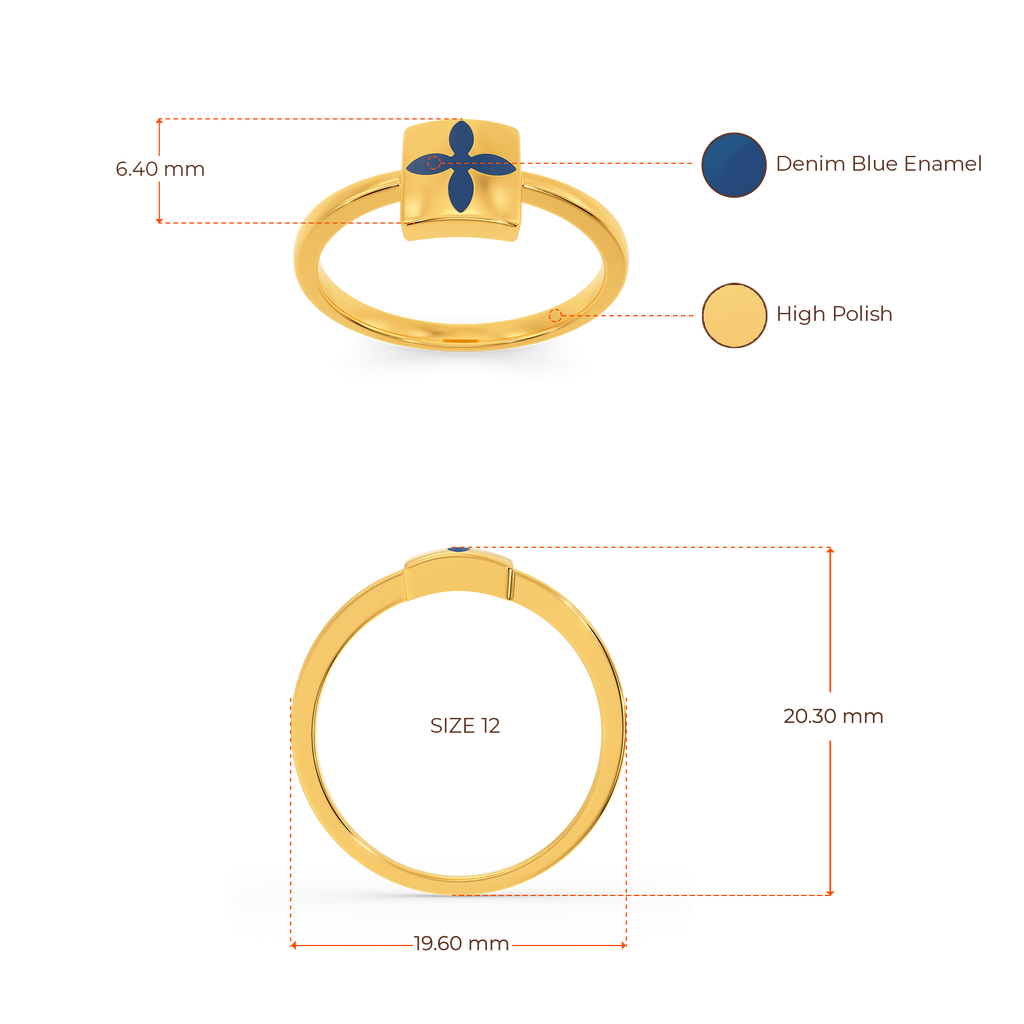 Depth Of Glimmer Gold Rings image
