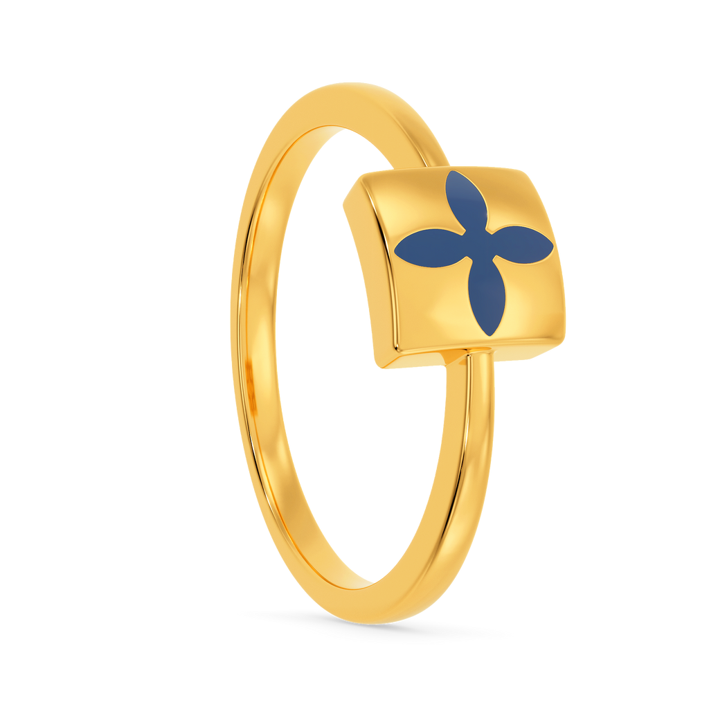 Depth Of Glimmer Gold Rings image