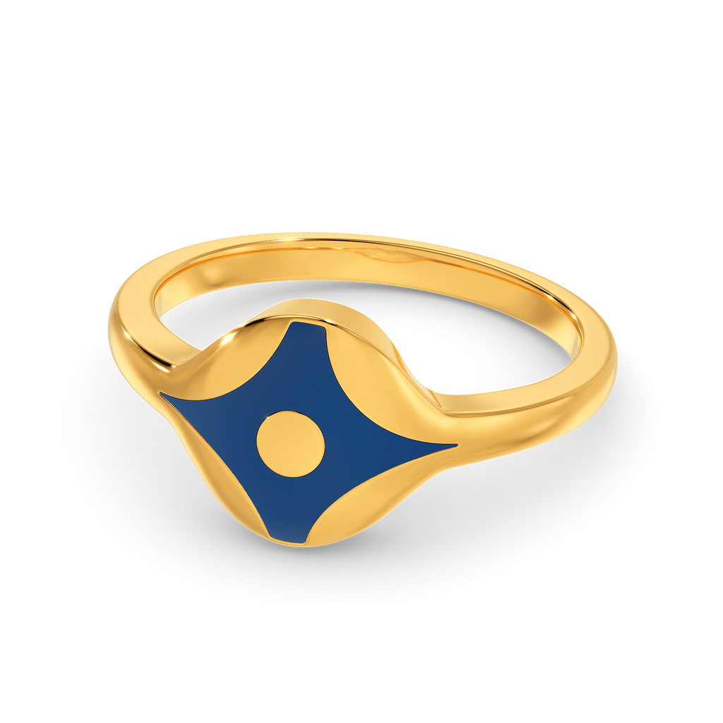 Denim Party Gold Rings alternate view 2
