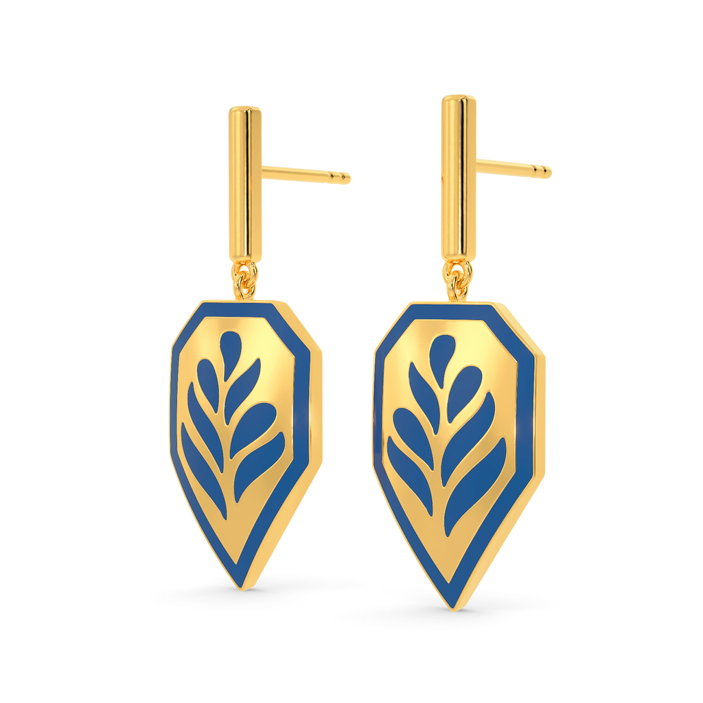 Denim Love Gold Earrings