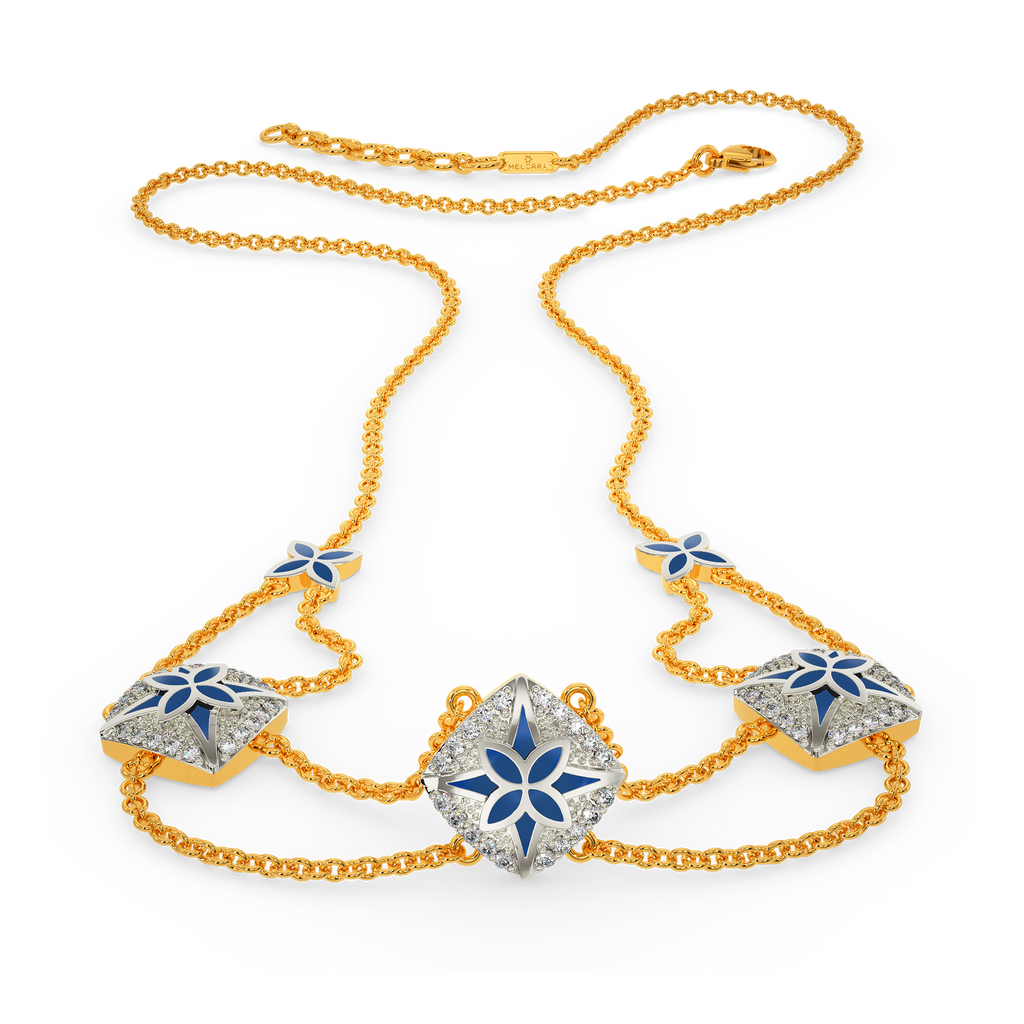 Denim Star Diamond Necklaces