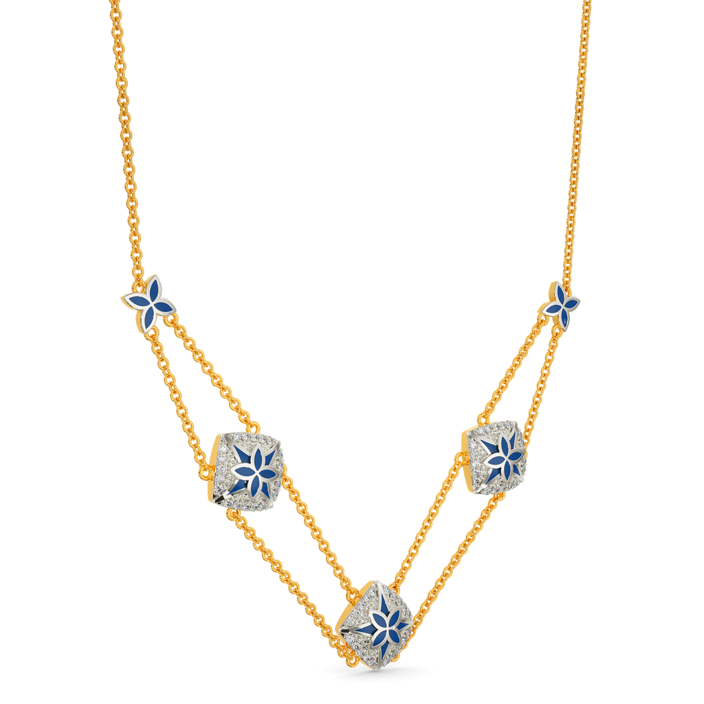 Denim Star Diamond Necklaces