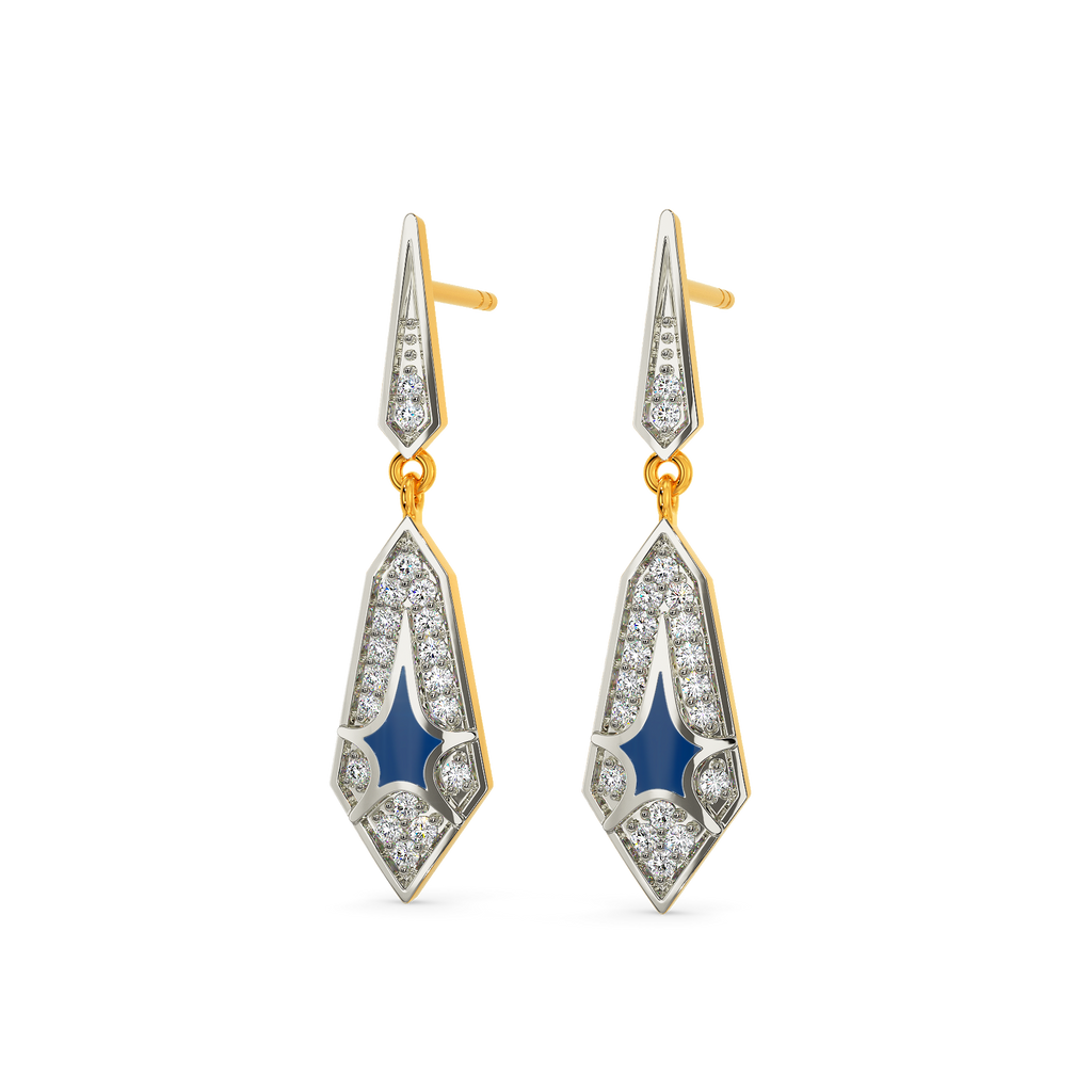 Dare Denim Diamond Earrings
