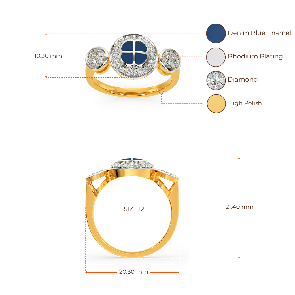 Dipped In Denim Diamond Rings image