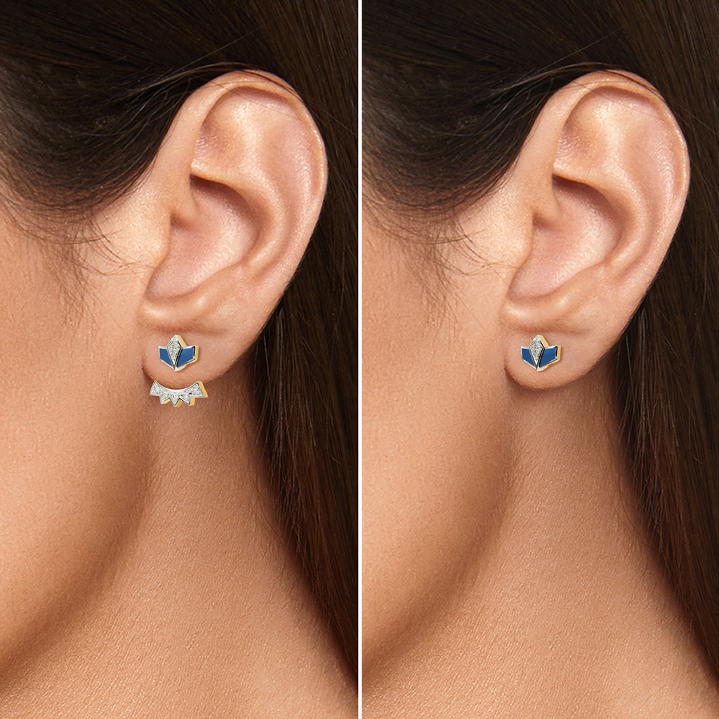 Rom Pom Diamond Earrings