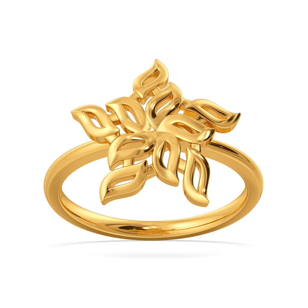 Blooms in Motion Gold Rings alternate view 3