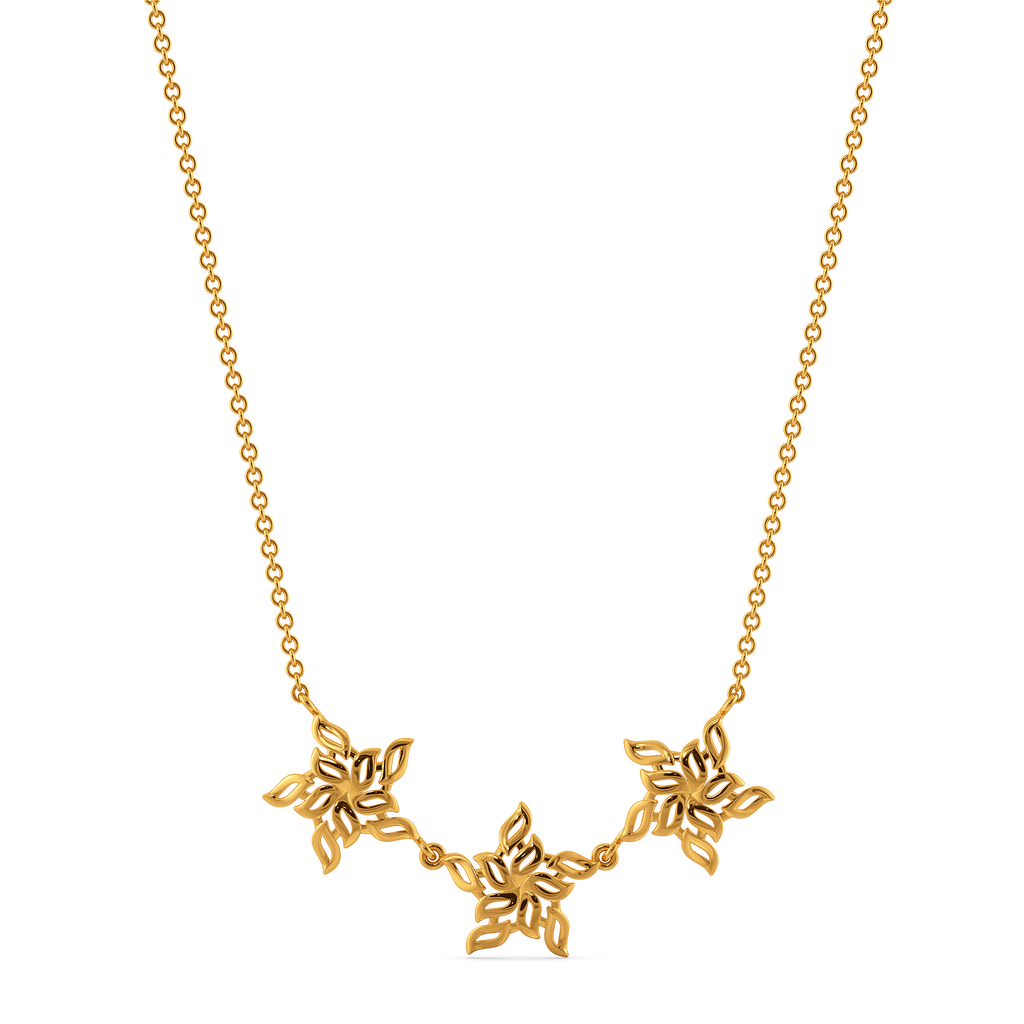 Blooms in Motion Gold Necklaces