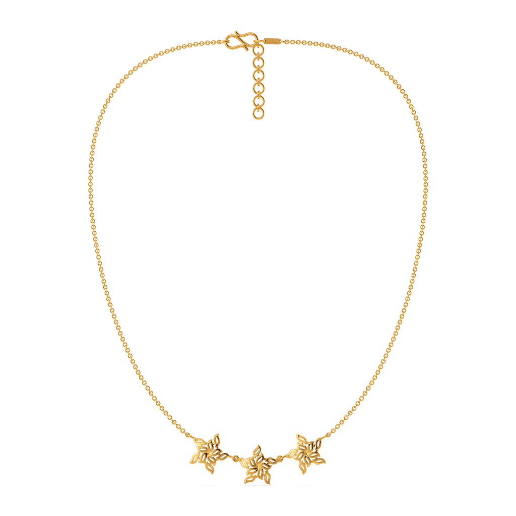 Blooms in Motion Gold Necklaces