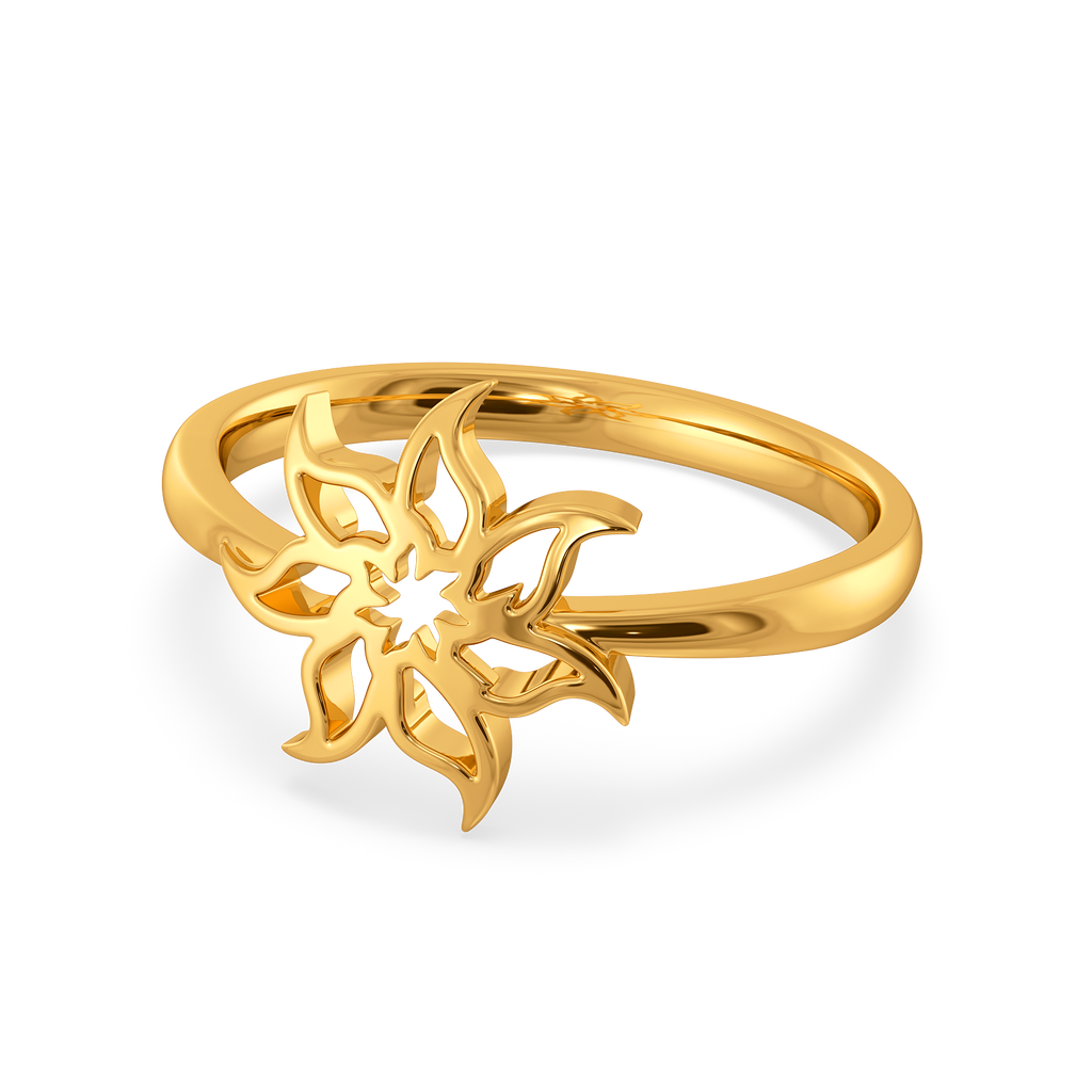 Whirling Botanica Gold Rings alternate view 2