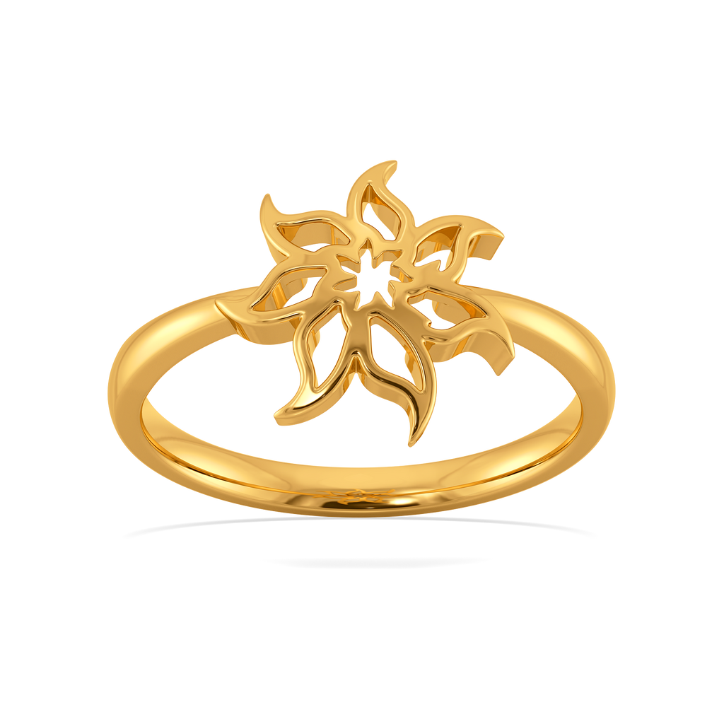 Whirling Botanica Gold Rings alternate view 3