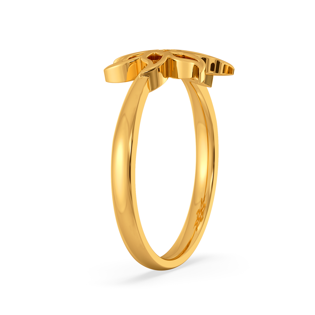 Whirling Botanica Gold Rings image