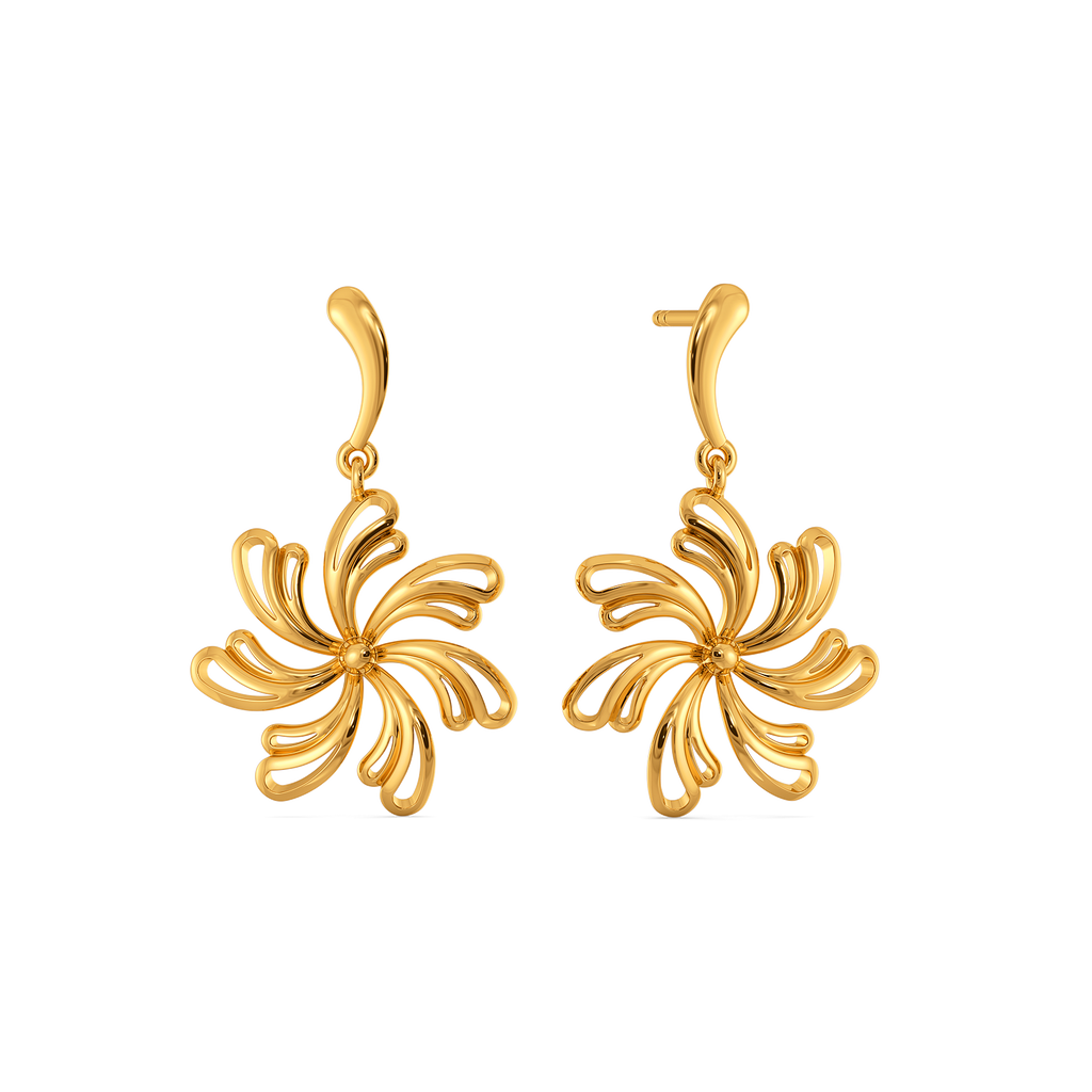 Wearable Art Gold Earrings