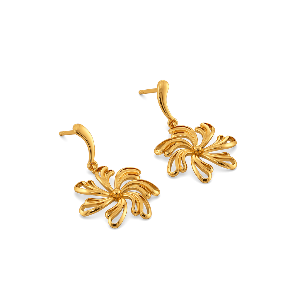 Wearable Art Gold Earrings