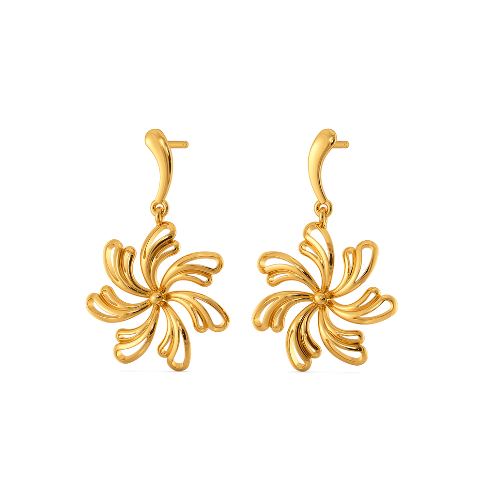 Wearable Art Gold Earrings