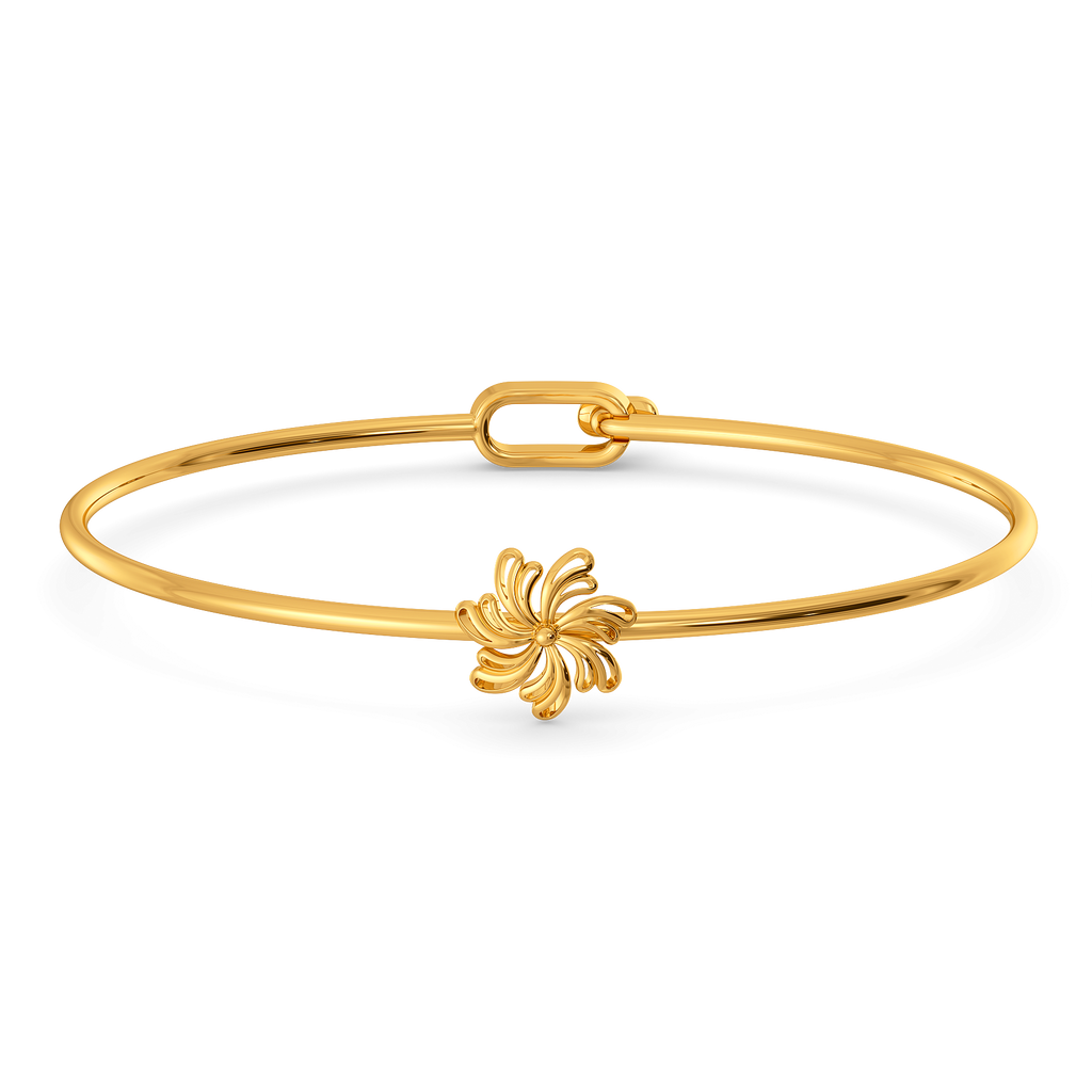 Wearable Art Gold Bangles