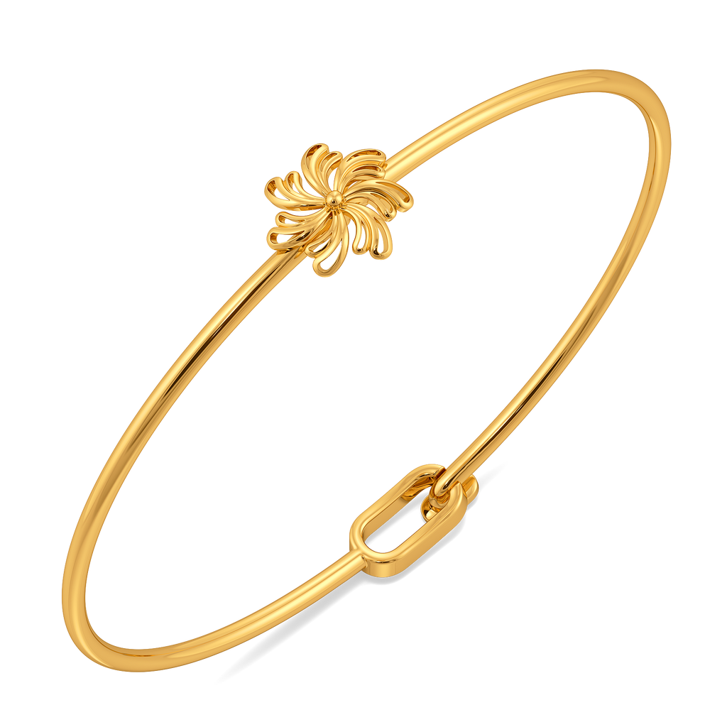 Wearable Art Gold Bangles