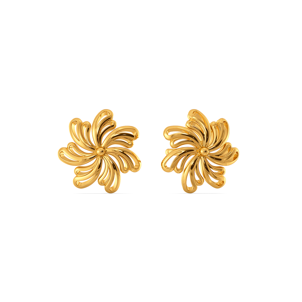 Wearable Art Gold Earrings