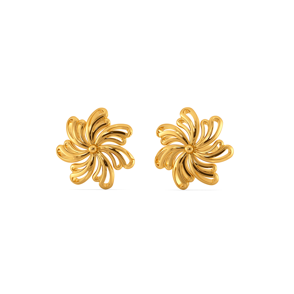 Wearable Art Gold Earrings