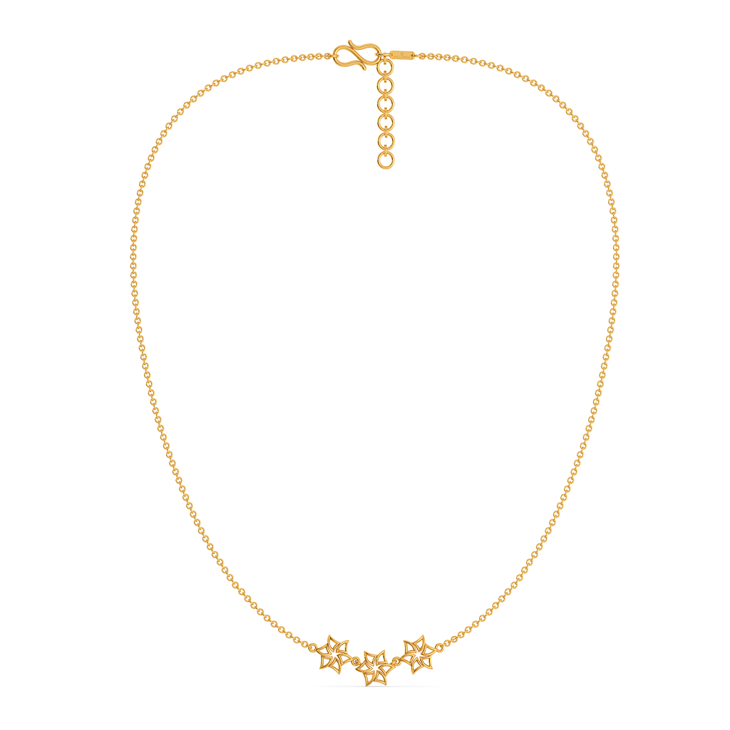 Whispering Flora Gold Necklaces