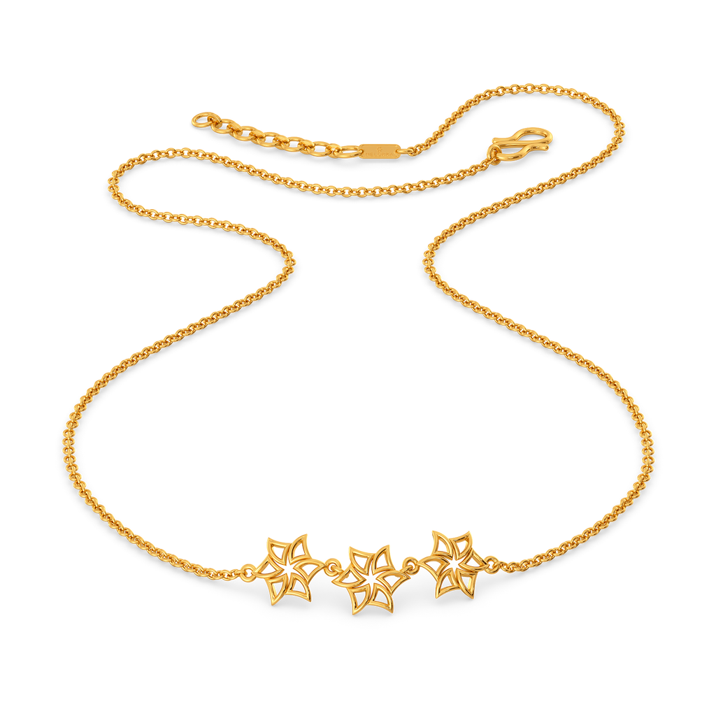 Whispering Flora Gold Necklaces