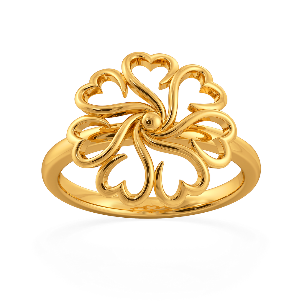 Party Florals Gold Rings alternate view 3