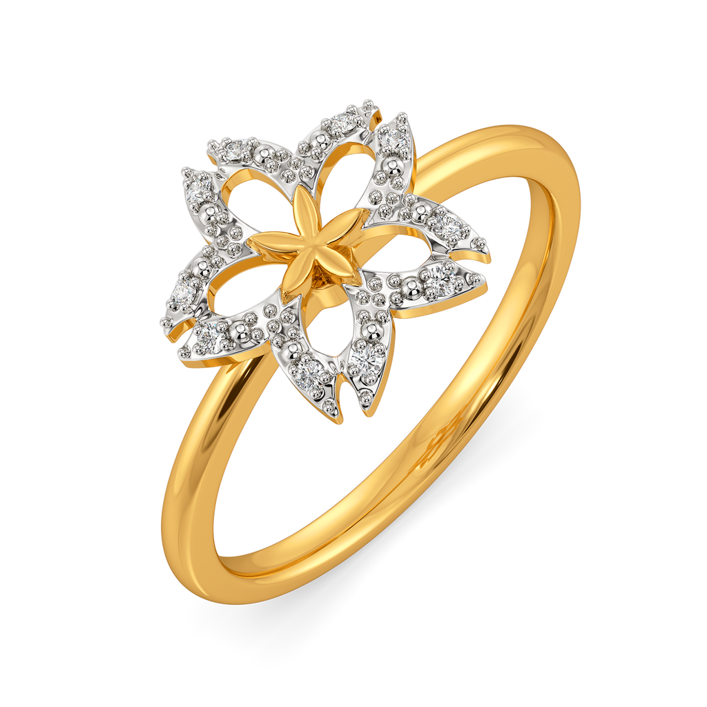 One Bloom Diamond Rings