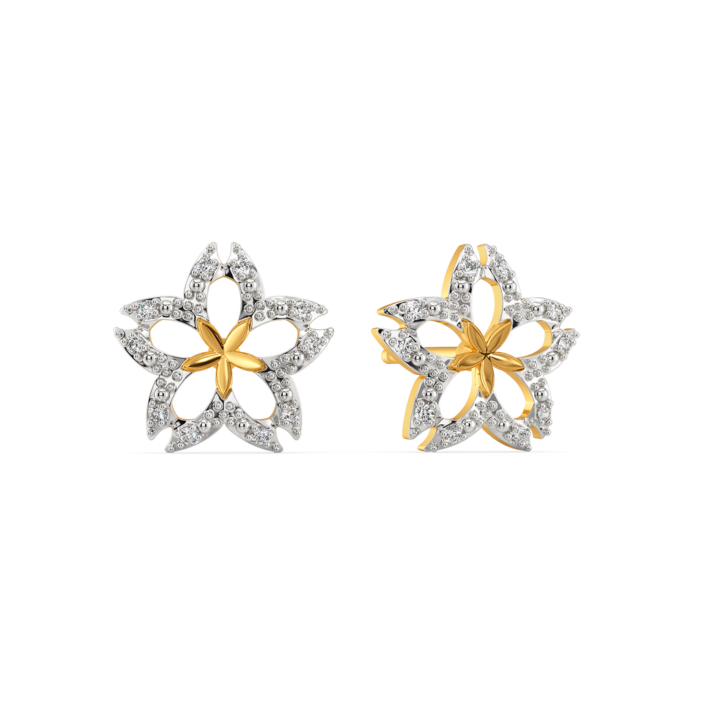One Bloom Diamond Earrings