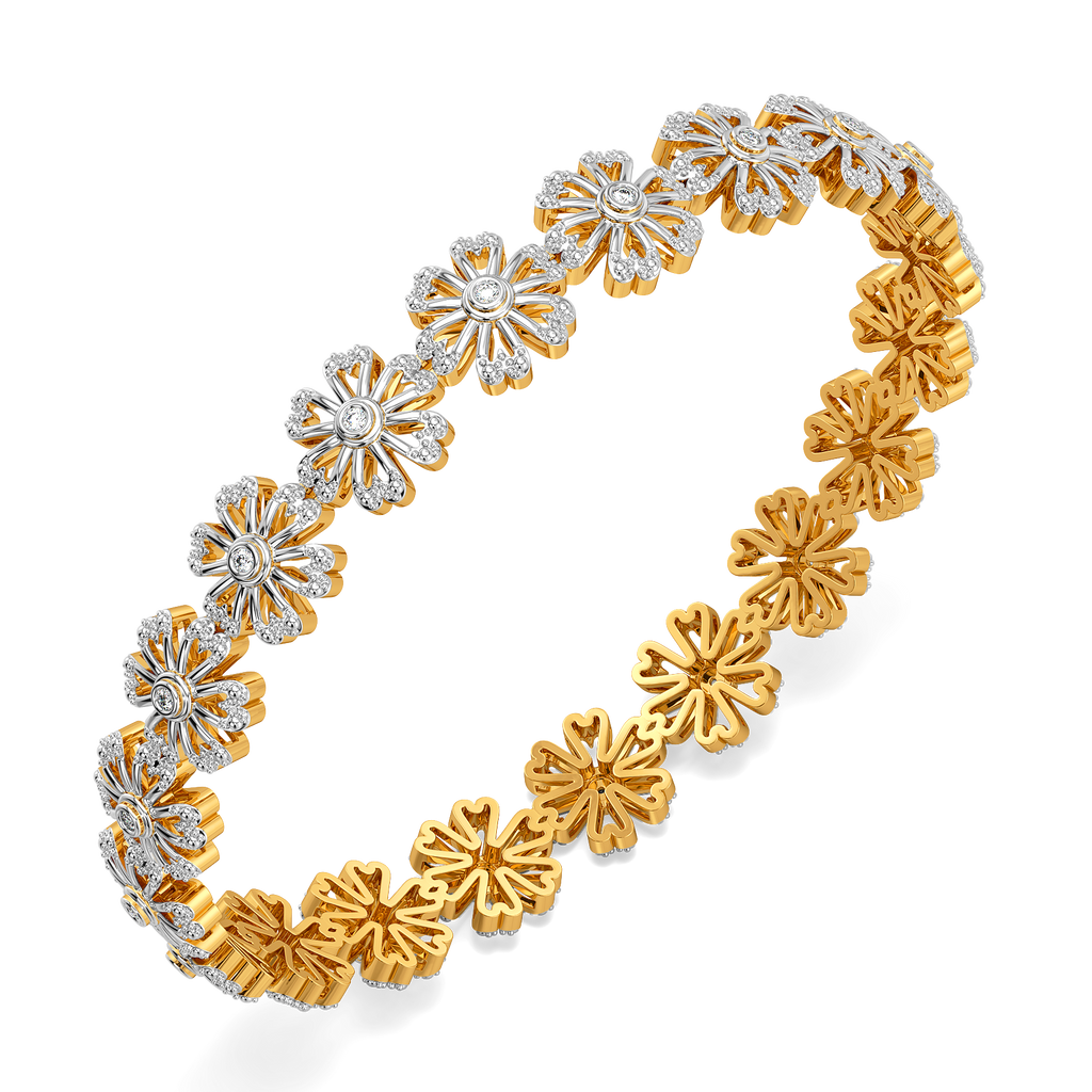Iconic Bloom Diamond Bangles