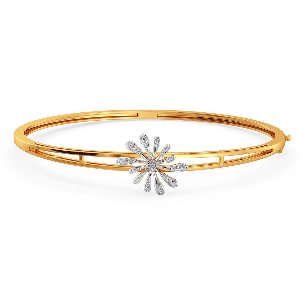 Powerful Flora Diamond Bangles