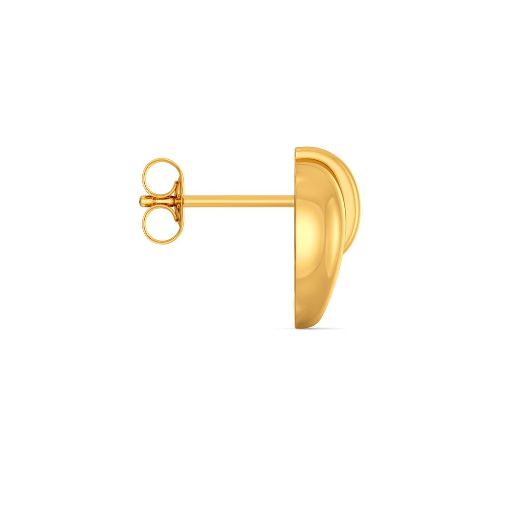 Bold N Equine Gold Earrings