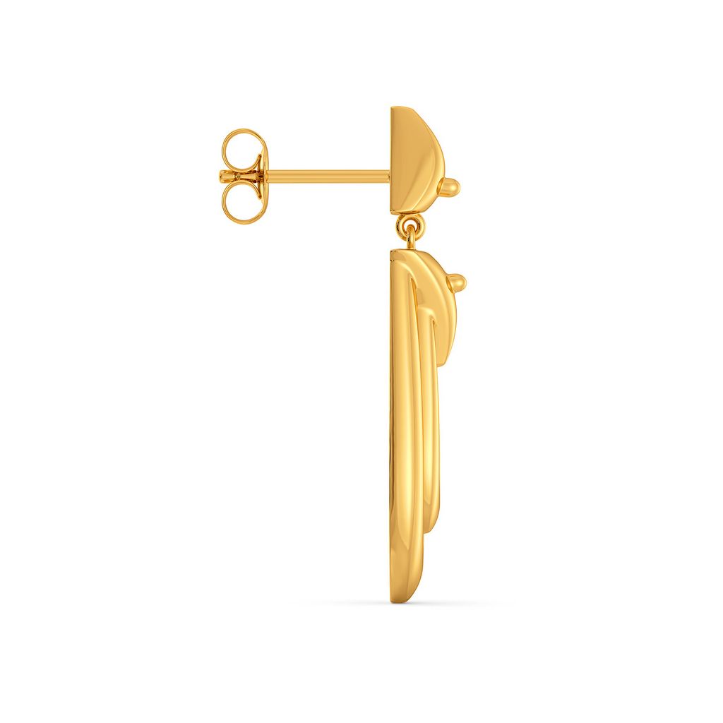 Cool Canters Gold Earrings