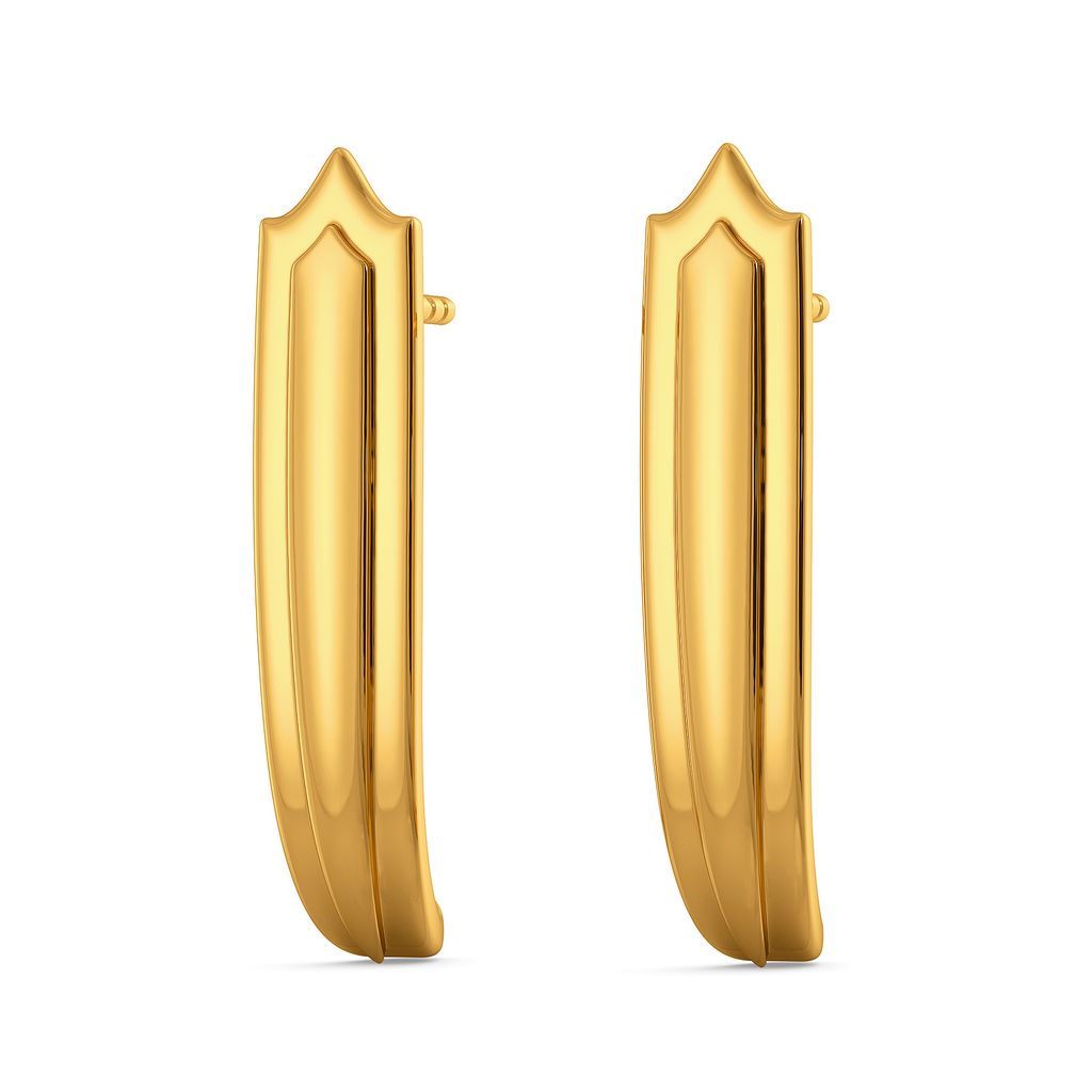 Horse Power Gold Earrings