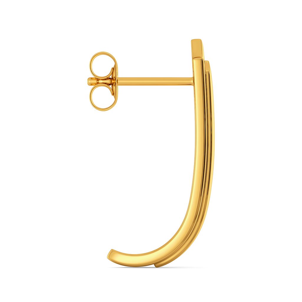 Horse Power Gold Earrings