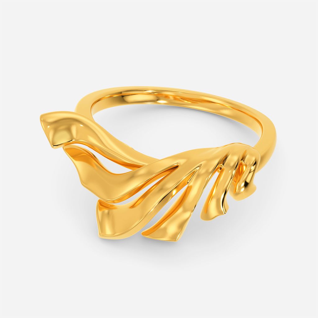 Unfurling Fins Gold Rings alternate view 2